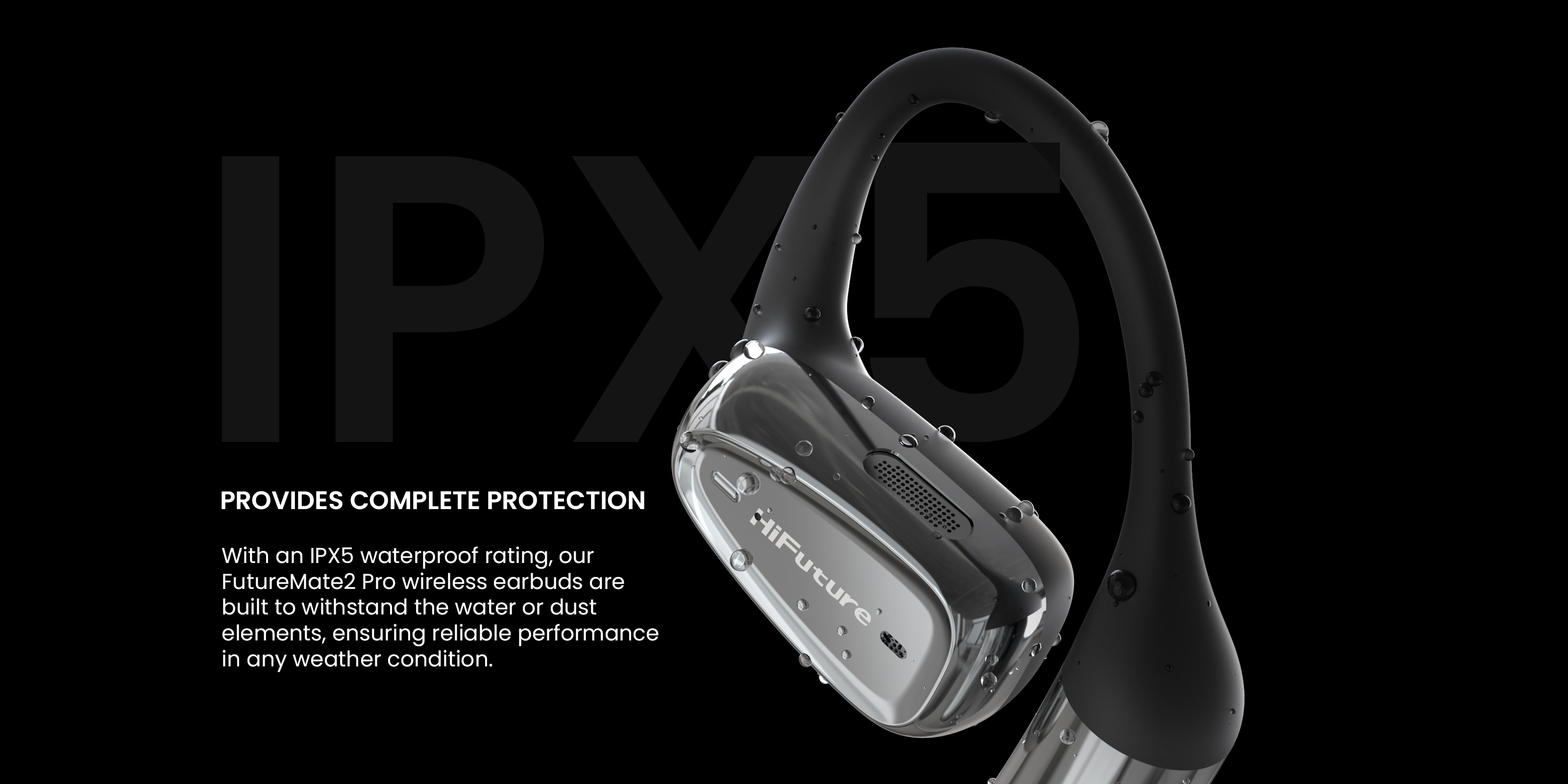 HiFuture Headphones Open Ear FutureMate 2 PRO Black