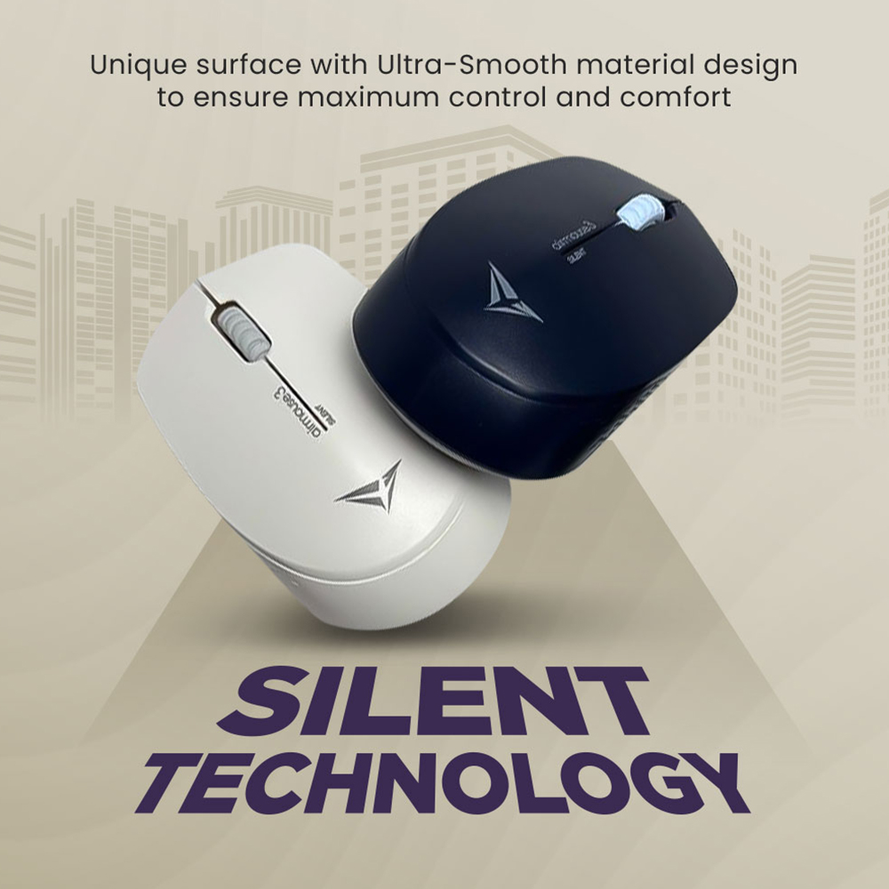 Alcatroz Mouse Wireless AIRMOUSE 3 Silent White