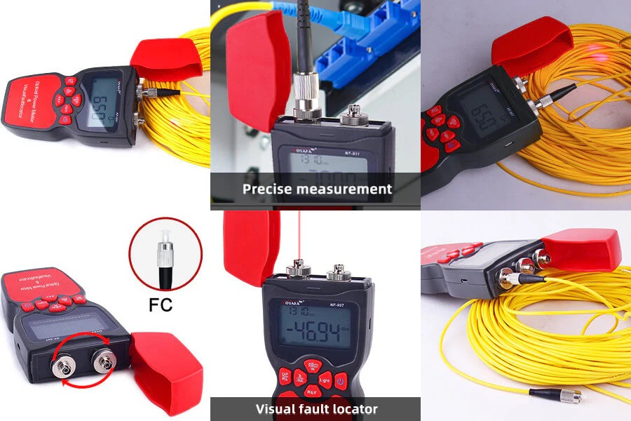 Noyafa Fiber Optic Multimeter with Power Meter, Light Source & Visual Fault Locator NF-911C