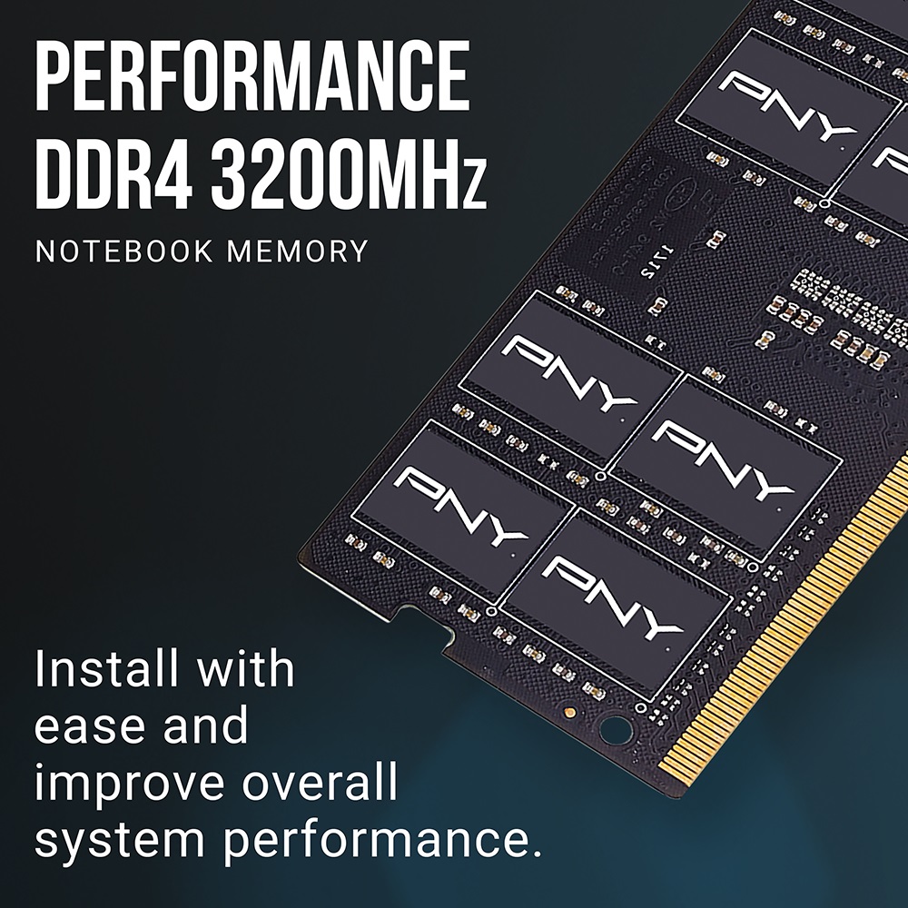 PNY RAM SODIMM DDR4 3200MHz CL22 16GB Notebook Memory