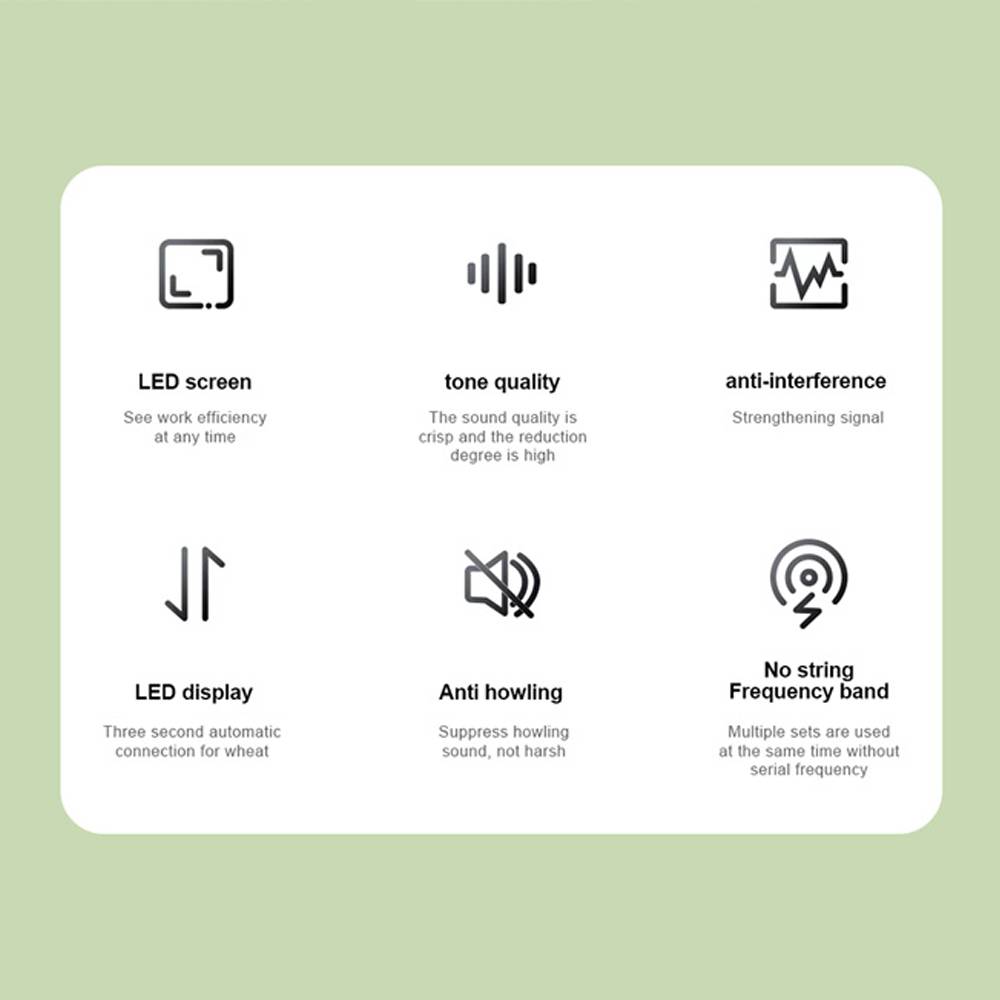 SonicGear Microphone Wireless 2xHandsets WM 3000UL DUAL Obsidian