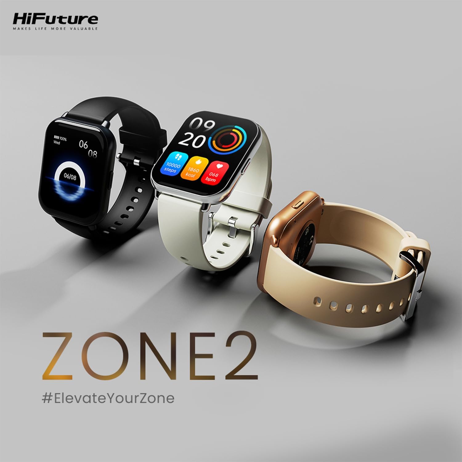 HiFuture Fashion SmartWatch ZONE2 Pink/Gold