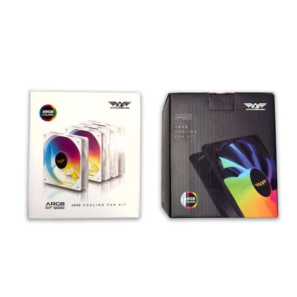 Armaggeddon Gaming Cooling Fan for ARGB KIT 5000 1pc Slave Fan Black