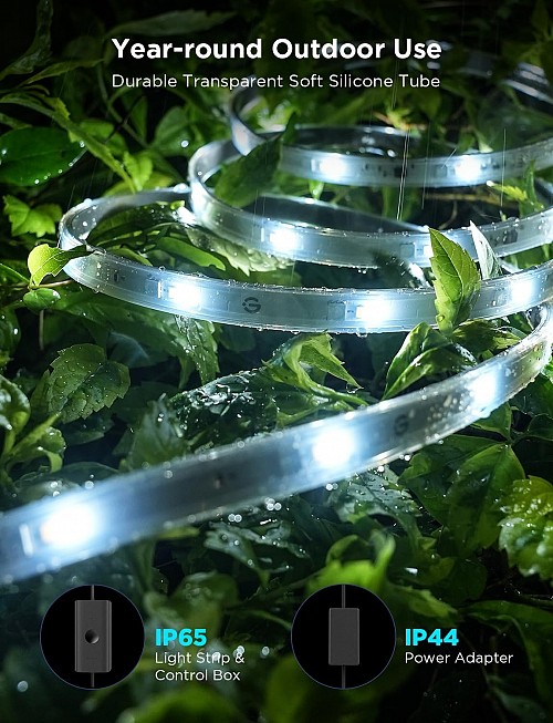 Govee Outdoor LED Strip Smart RGBICWW WiFi & BT Lights 10m (Phantasy)