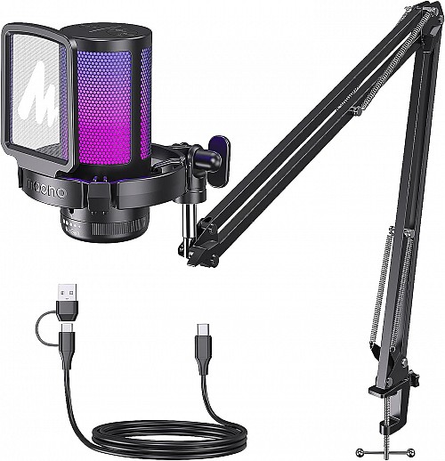 Maono Microphone Boom Arm Condenser USB DGM20S