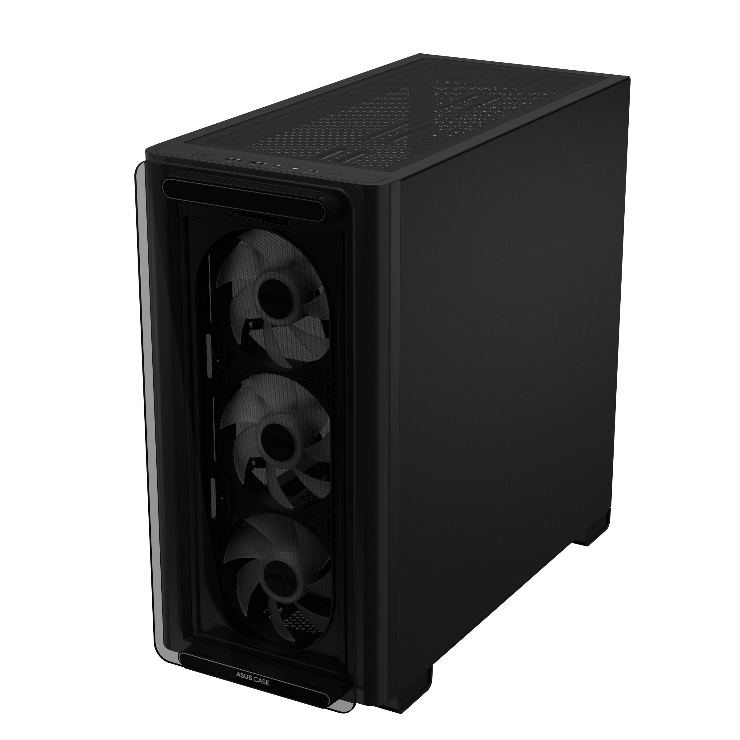 ASUS PC Case mATX Tempered Glass 4xARGB Fans A23 PLUS Black