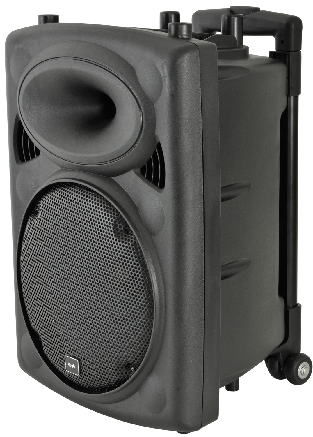 QTX QR10PA 10'' Professional Portable Karaoke & PA Speaker with 1x Wireless Microphone, Bluetooth USB & FM 178.839UK