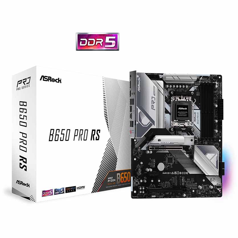 B650 PRO RS AMD AM5 7000 SERIES DDR5 MOTHERBOARD ATX ASROCK