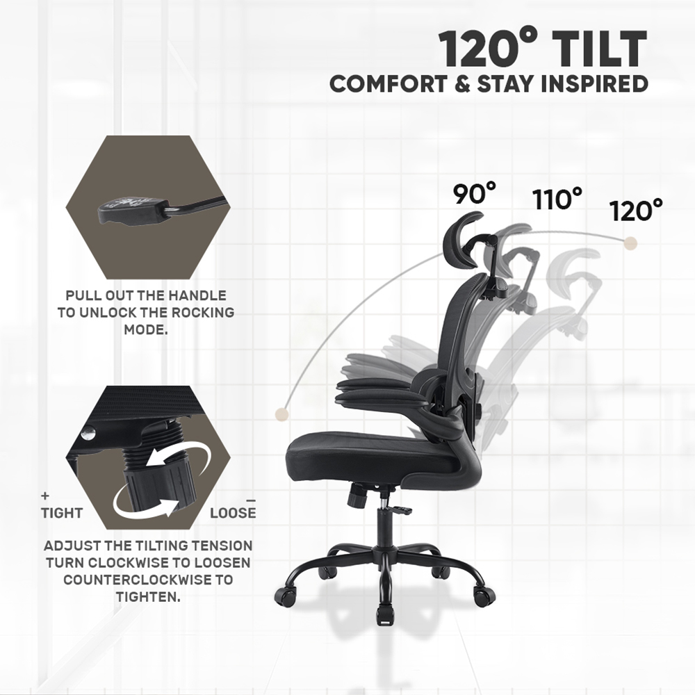 Armaggeddon Office Chair Mesh VERTEBRAE V3 Black