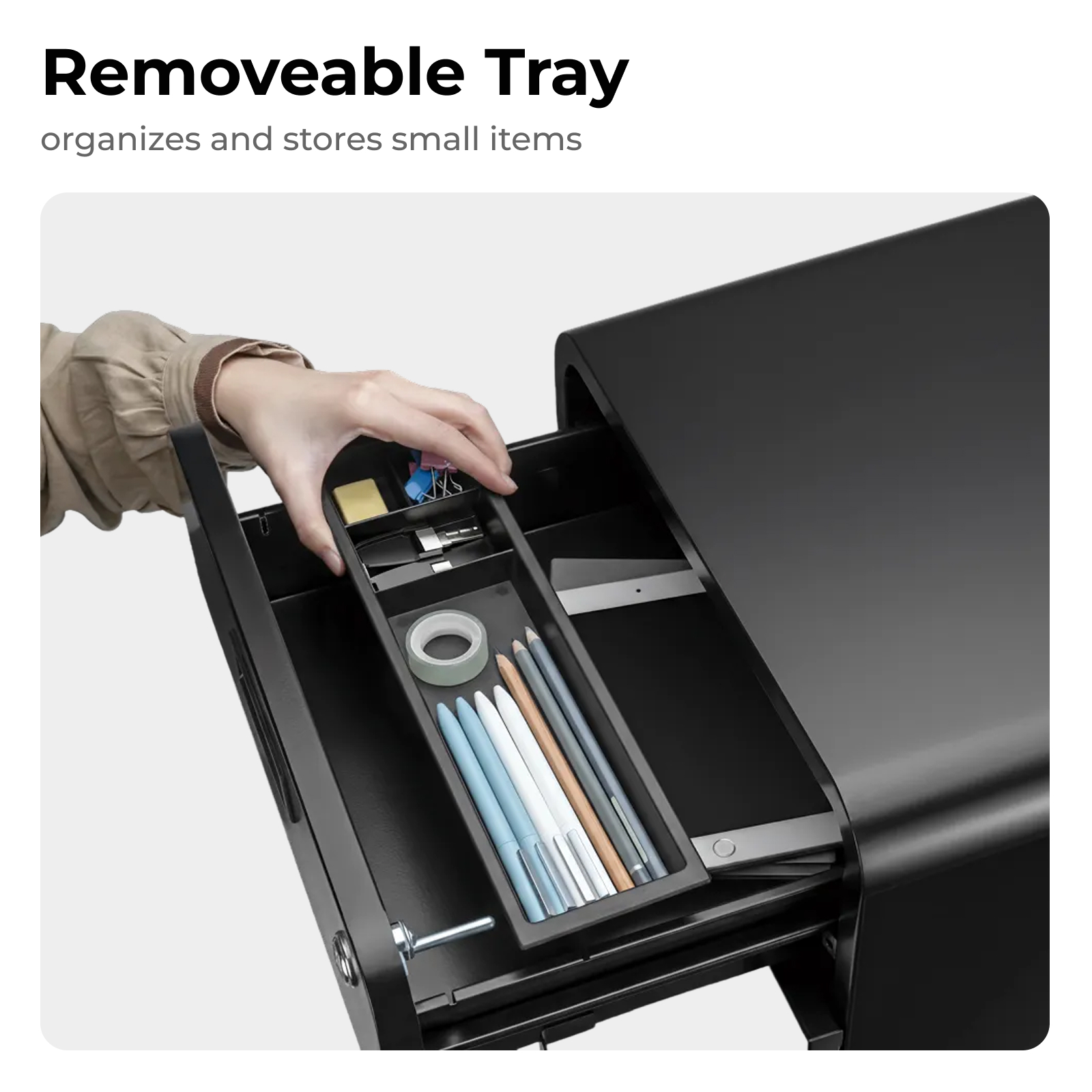 Lumivida File Cabinet Mobile with 2 Lockable Drawers CAB03-1