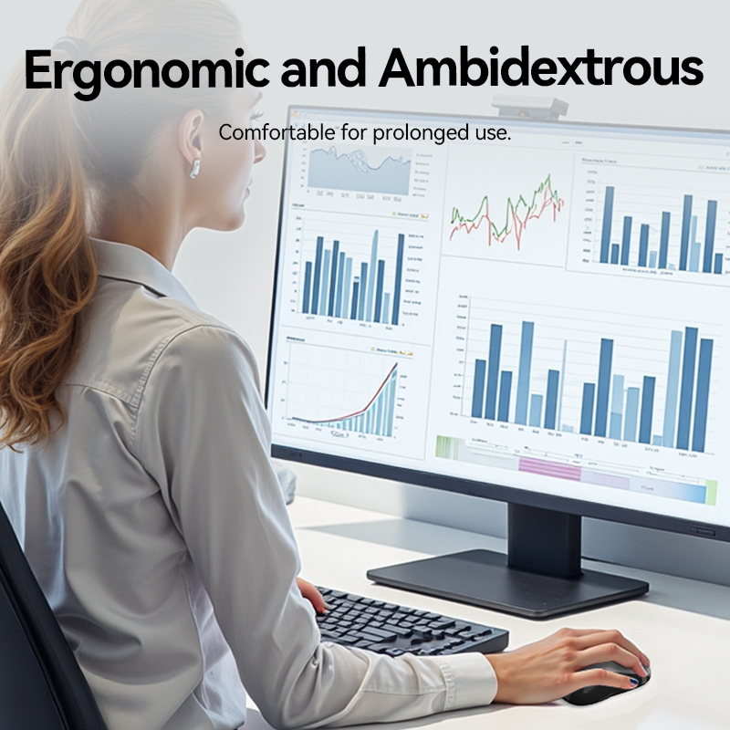 Vention Keyboard and Mouse Combo Wireless Silent Slim Full Size KTZB0-EN