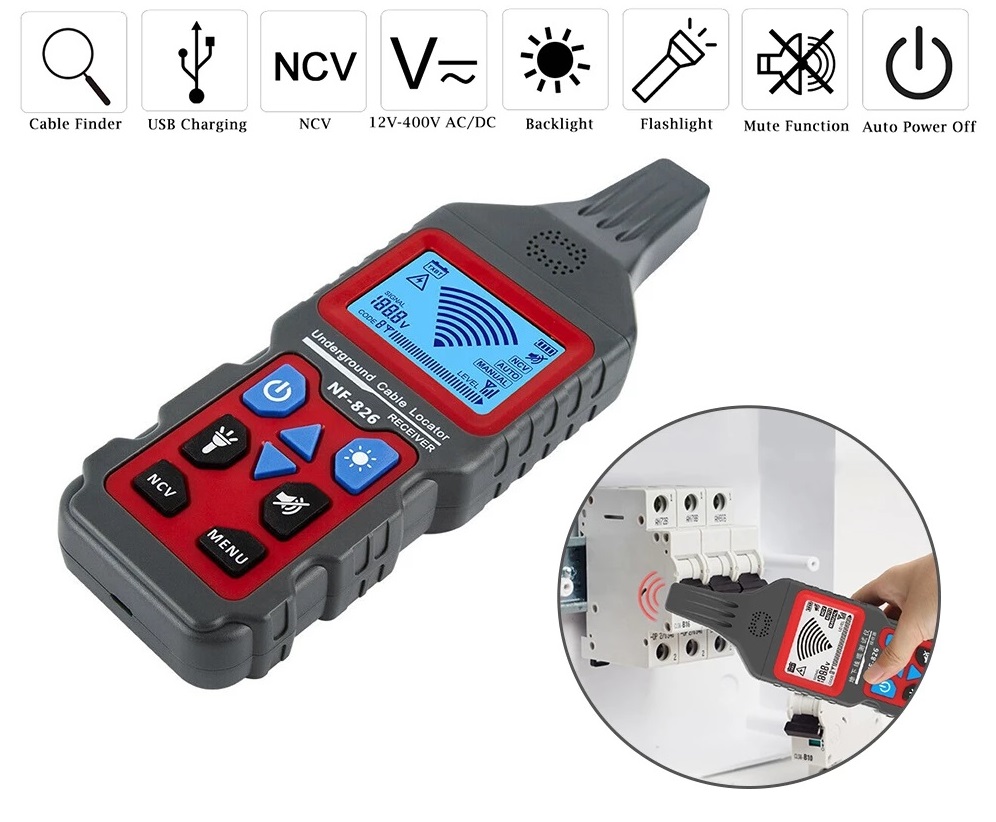 Noyafa Network Multi Tester & Tracking Device with Cable Tracing & Fault Detection NF-826