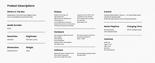 Anker Nebula Mars3 Portable Android 1080p Projector