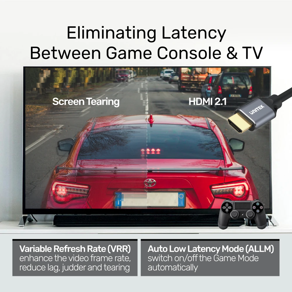Unitek HDMI 2.1 Cable 8K60Hz Metal 5.0m C140W