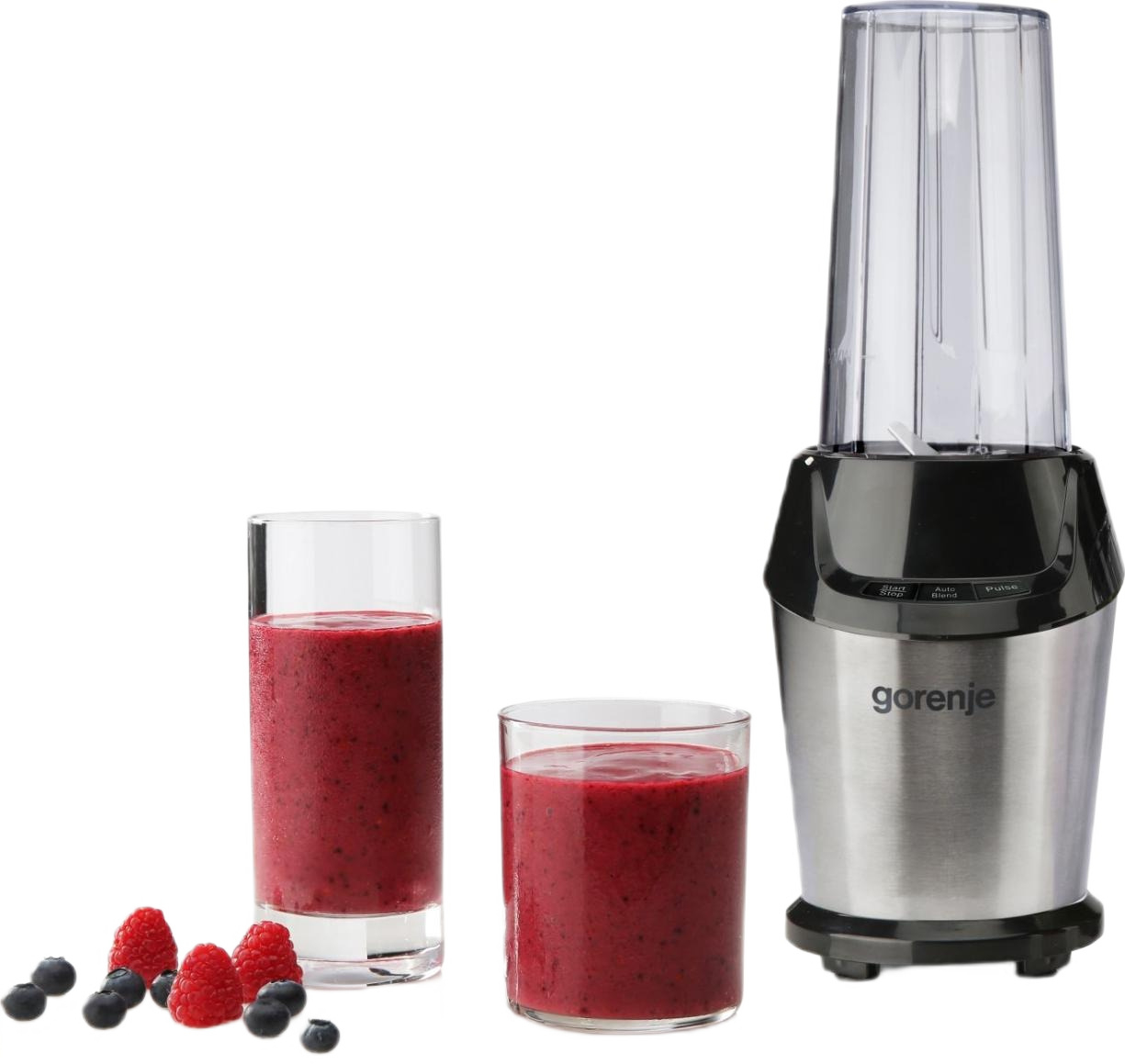 Gorenje Kitchen Blender 1000W 0.75L Tritan Jug 20000 RPM 2 Speed BN1000BK Black/Silver