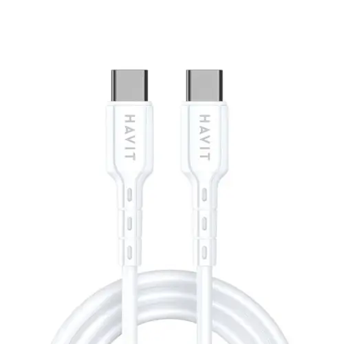 HAVIT USB-C to USB-C cable 1M 60W - White