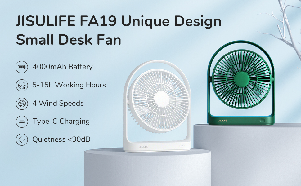 Jisulife Desktop Portable Fan  FA19A Green