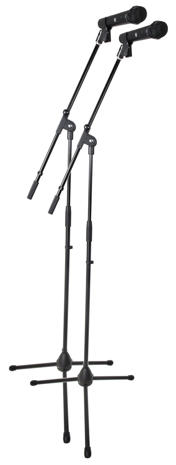 Chord Microphone Stand w/Adjust Boom Arm (Set of 2 + Carry Case) 181.061UK