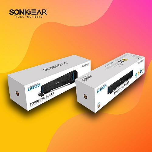 SonicGear SONICBAR U200 USB RGB Soundbar Black