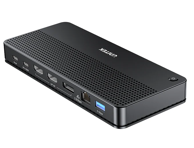 Unitek D1104A USB-C 13in1 8K Triple Display Docking Station USB3.2 & 2.5G Lan