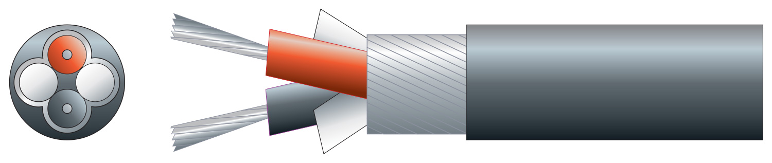 Mercury 2 Core Round Overall Lap Screen 5mm OD 100m Black 803.594UK