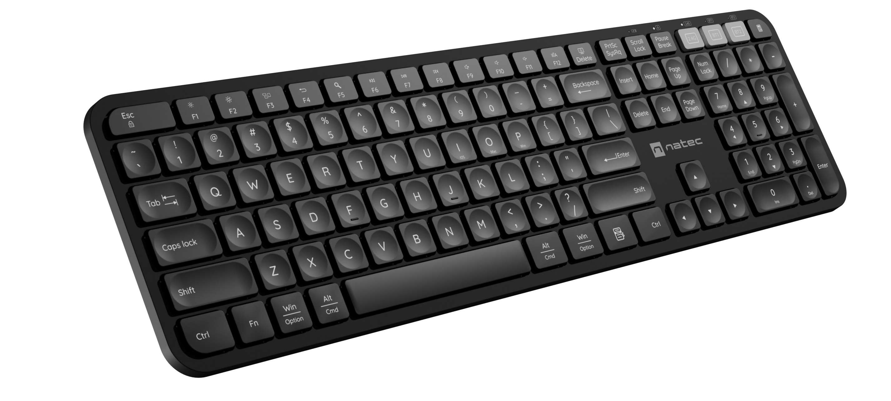 Natec Keyboard & Mouse Wireless Combo BT & 2.4GHz OCTOPUS 2