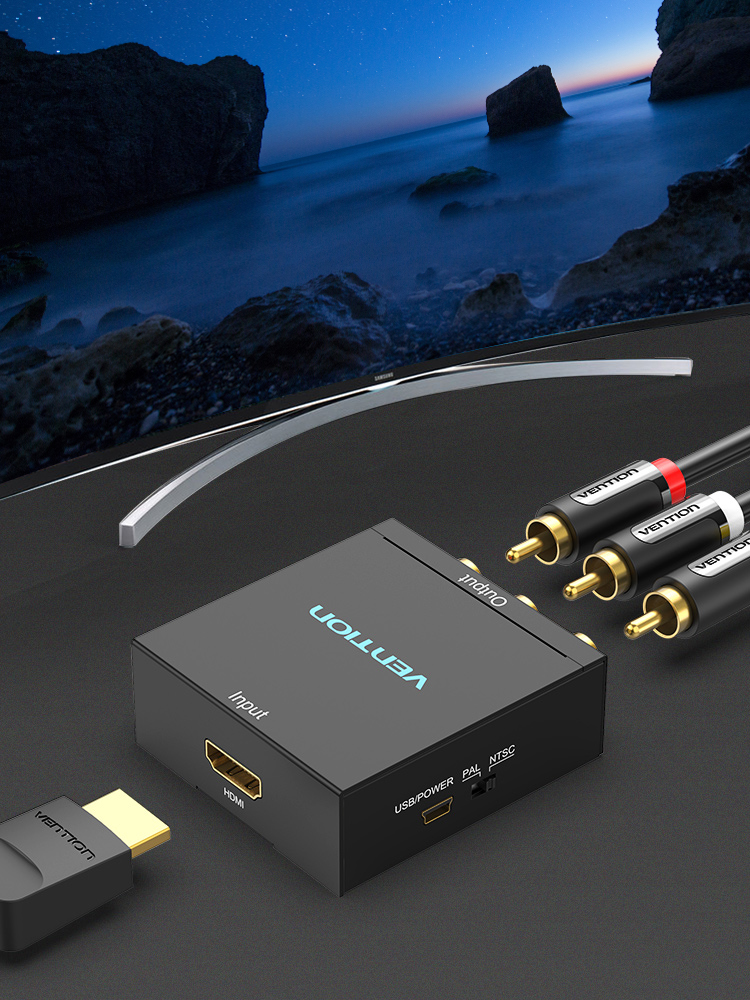 Vention Converter HDMI to 3RCA USB Powered AEEB0