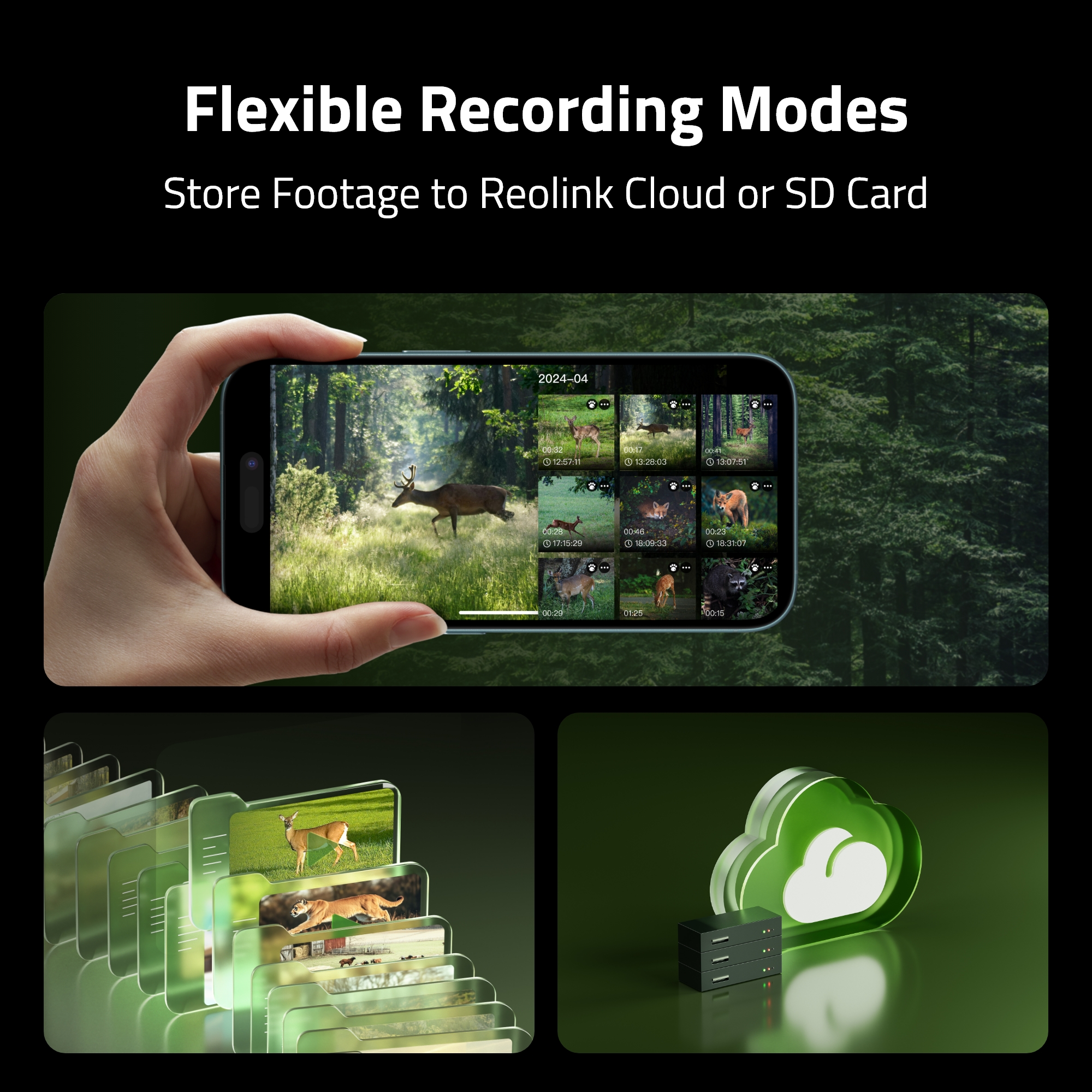 Reolink BP4G Outdoor Battery Camera 4K Wildlife Camovue Talon Series S130