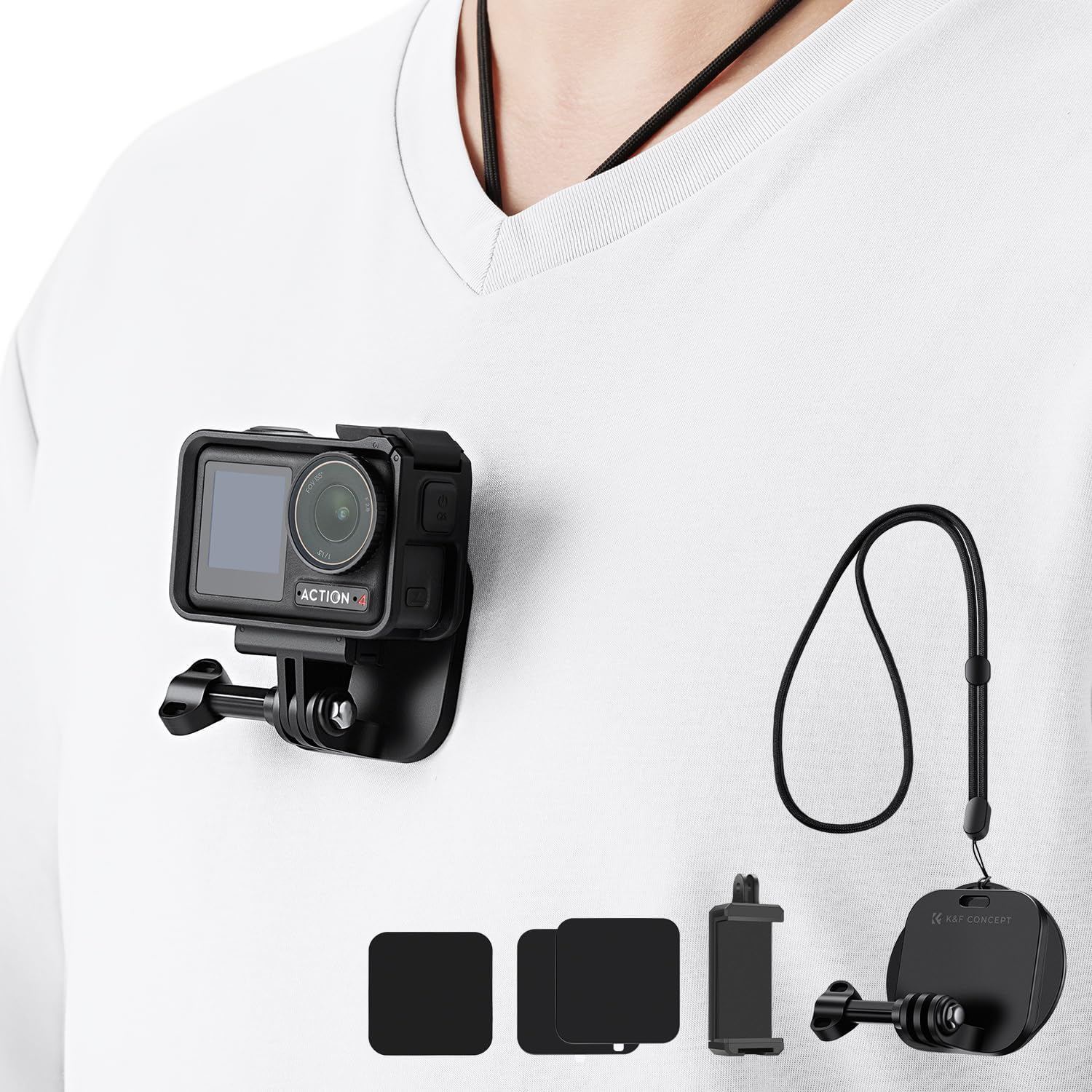 K&F CONCEPT Magnetic Chest Mount for Mobile Phones , Action Cameras