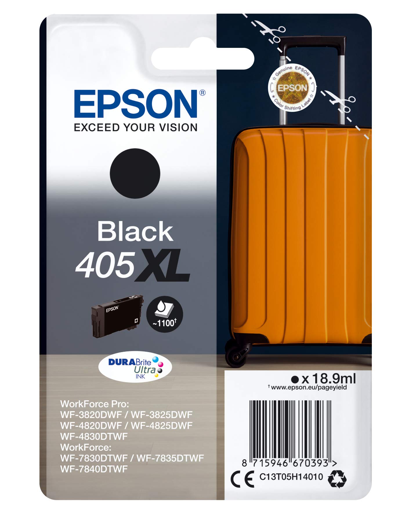EPSON INK ORIGINAL CARTRIDGE BLACK 405XL