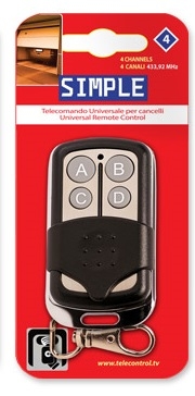 Superior Simple4 RF Remote Control 4 devices (433.92 MHz)
