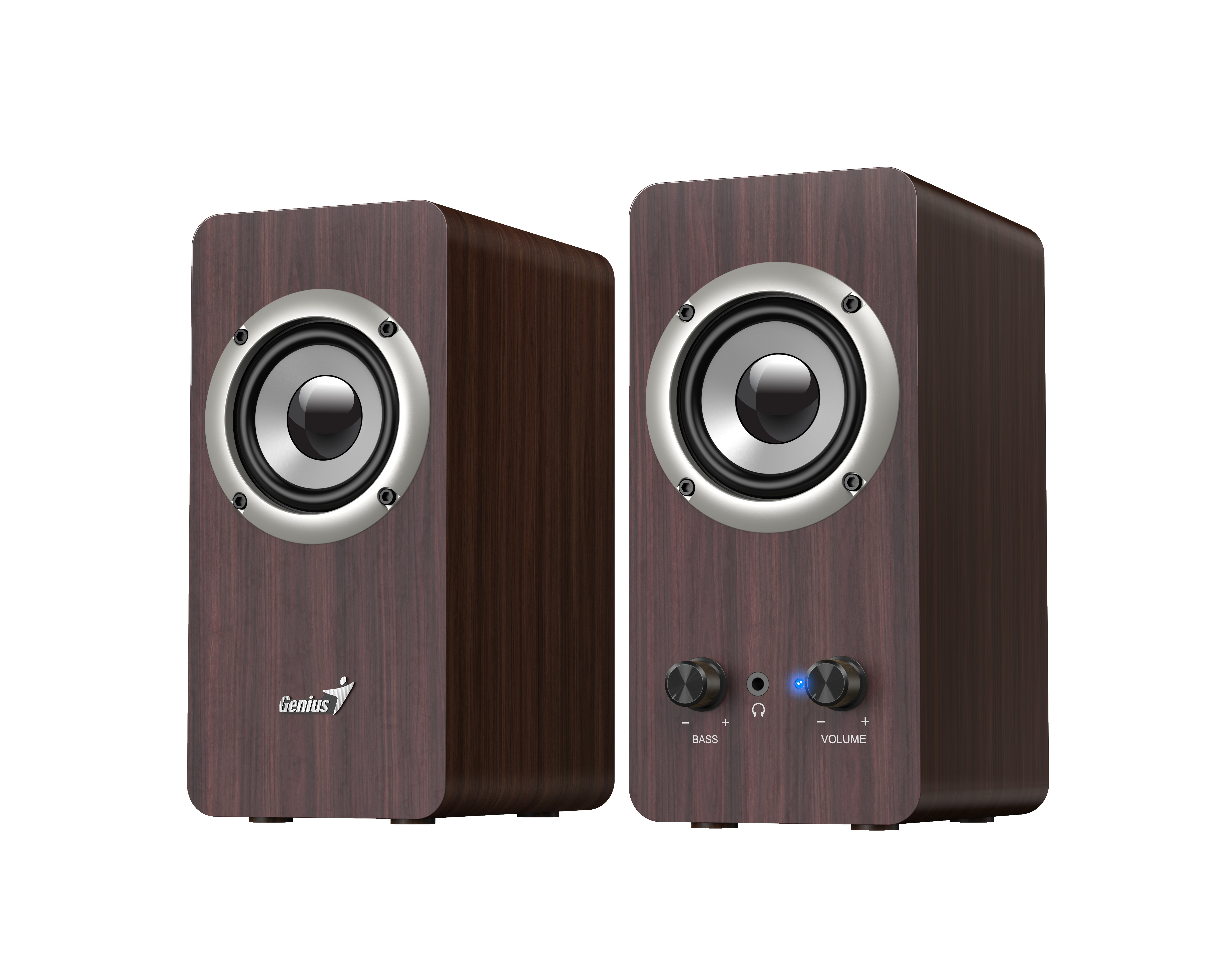 Genius PC Speakers 2.0 16W SP-HF400 Brown Wood