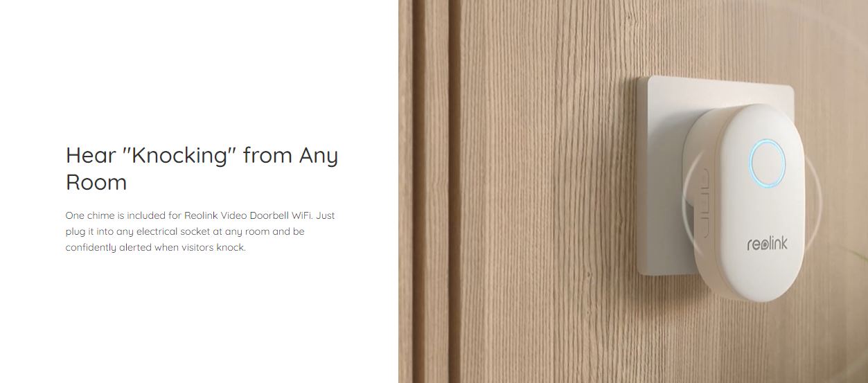 Reolink WIFI Video Doorbell 5MP black (D340W)