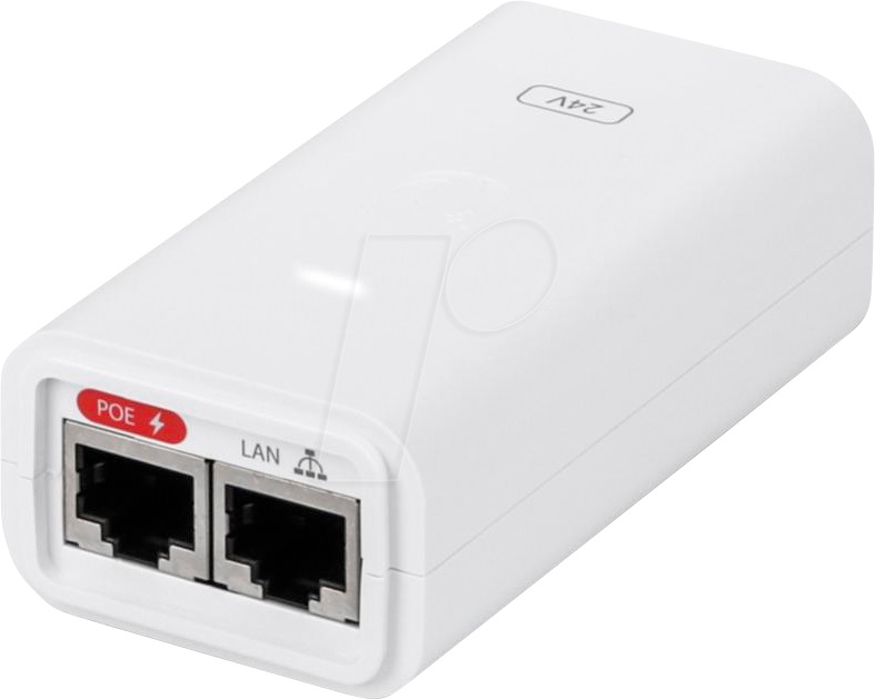 Ubiquiti Gigabit PoE Adapter/Injector 24V 24W POE-24-24W-G-WH