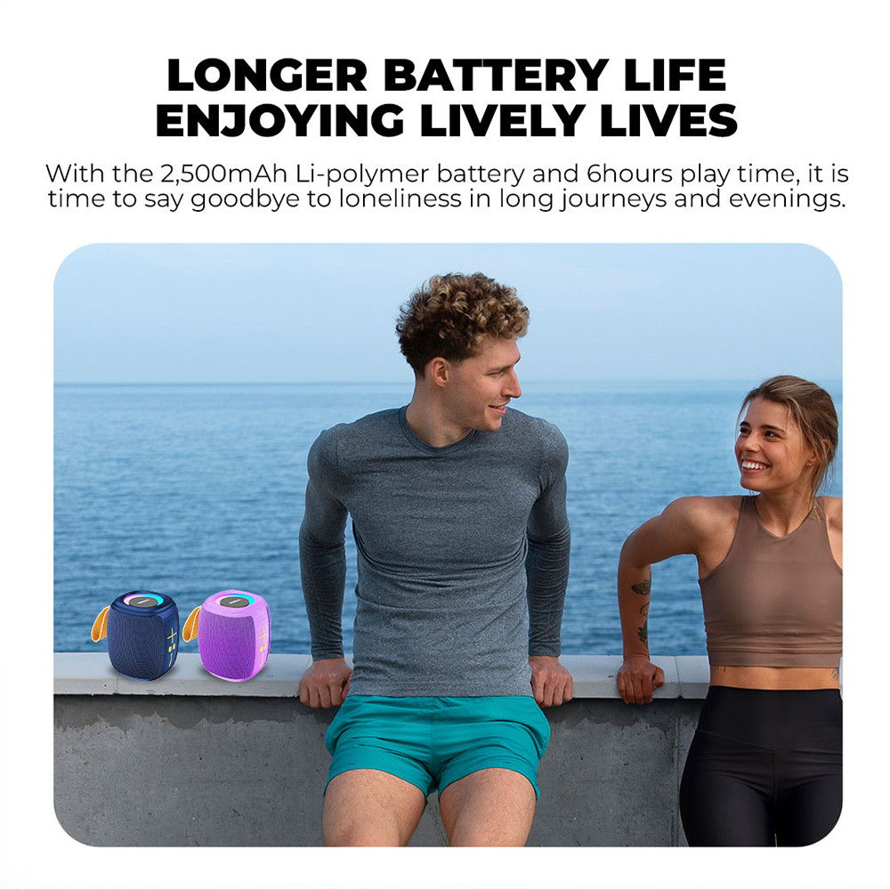 SonicGear Portable Speaker TWS BT/USB/FM/RGB SONICGO! 5 Storm White