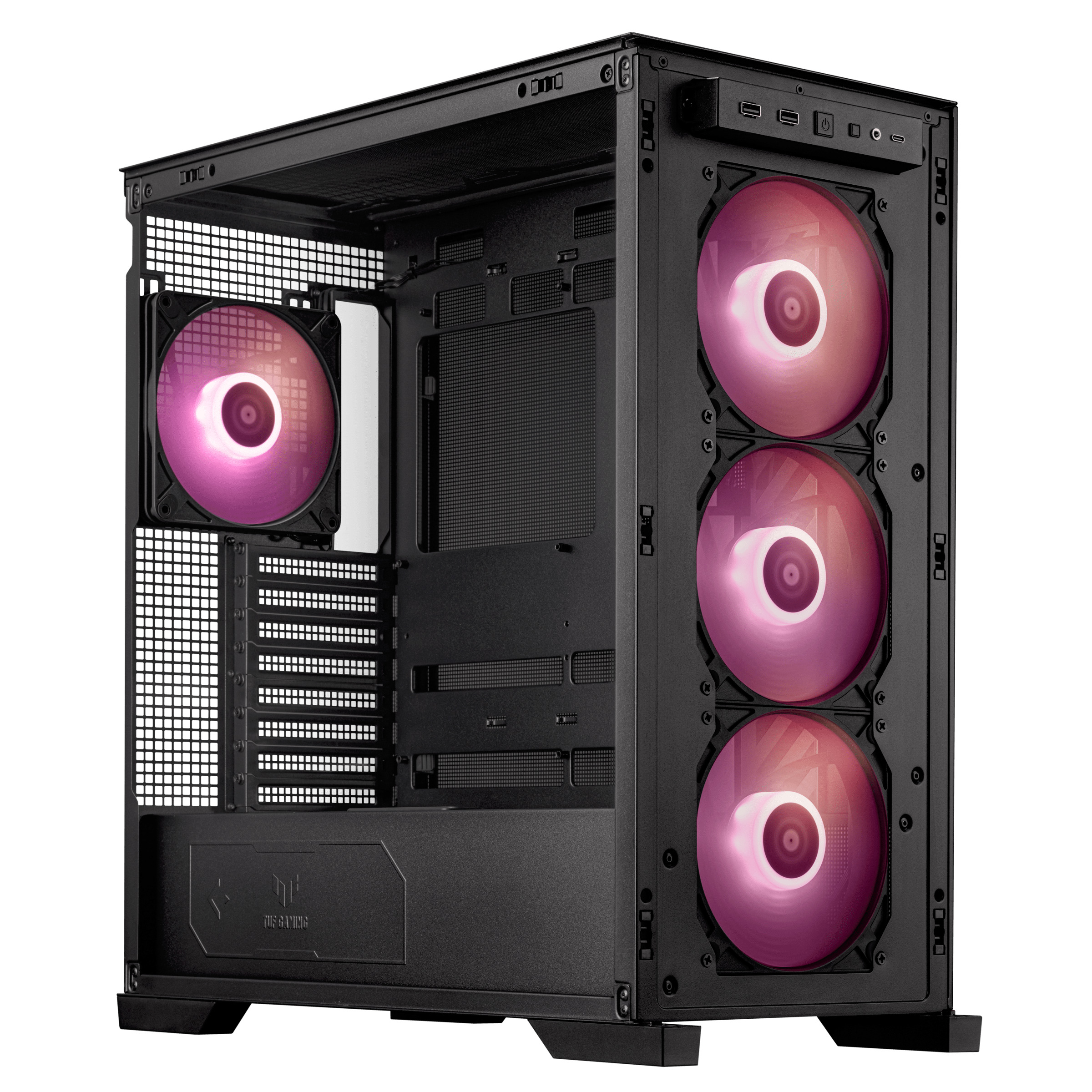 ASUS PC Case ATX Tempered Glass 4xARGB Fans TUF GAMING GT302 Black