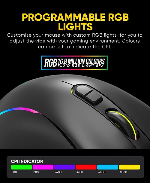 Armaggeddon Raven V Pro-Gaming Mouse with Free Mousemat