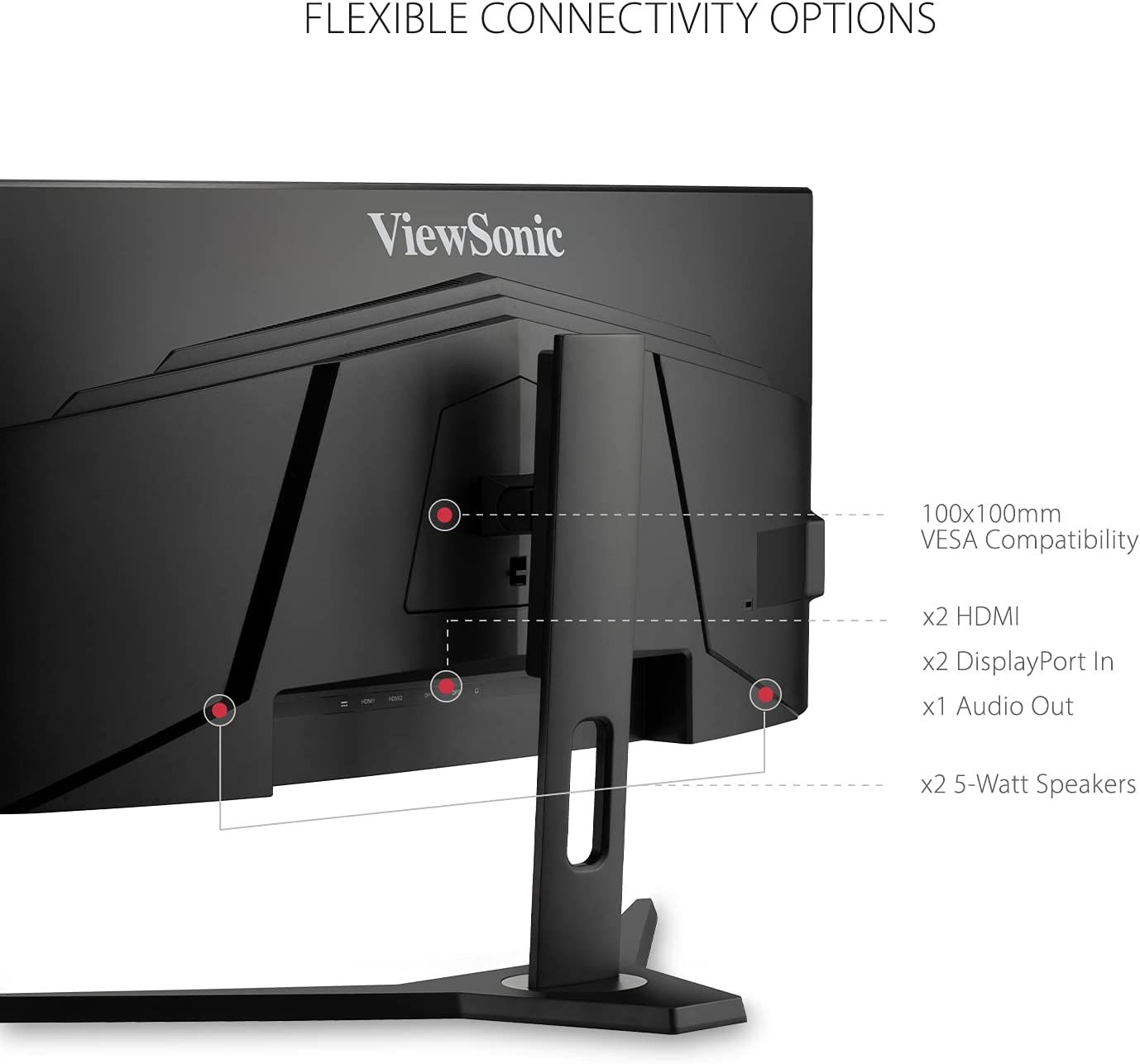 Viewsonic OMNI Gaming Curved Ultrawide Monitor 34'' 2K 180Hz VX3418-2KPC