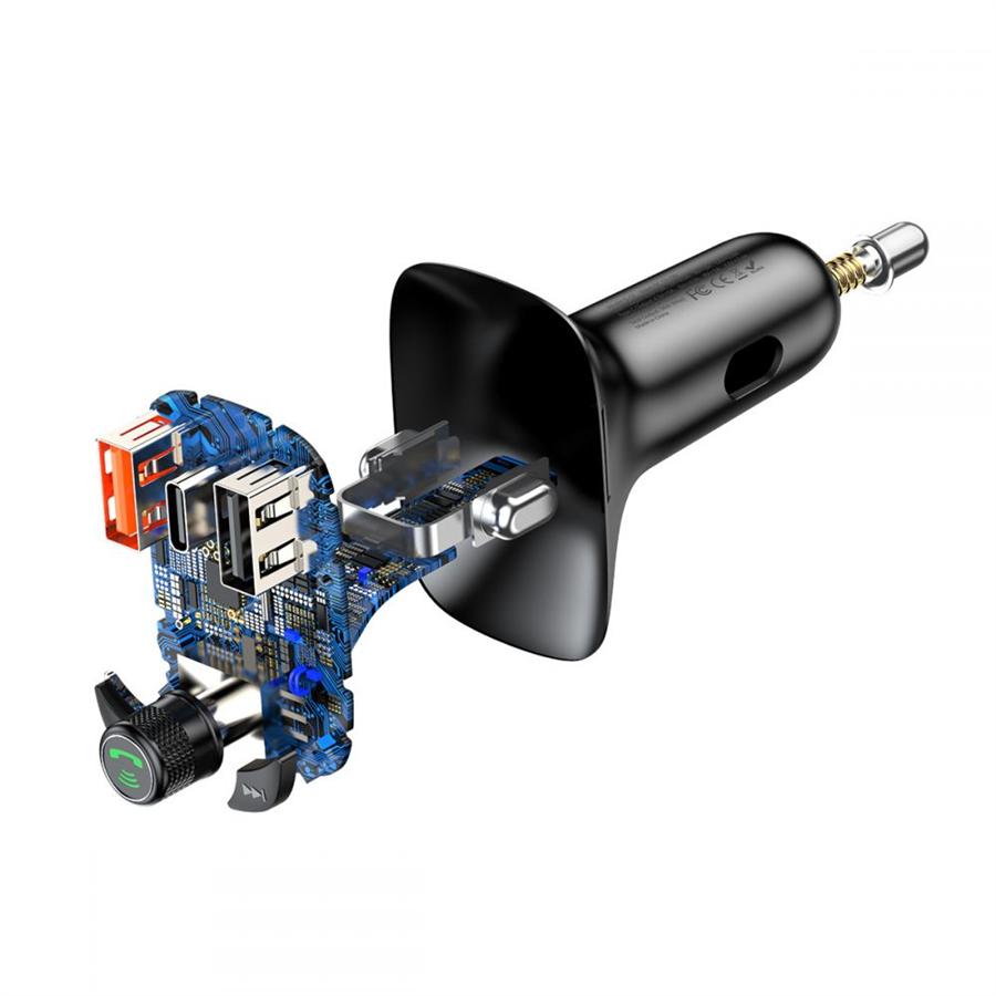 Baseus S13 Car FM Transmitter-Charger 36W USB/BT/SD