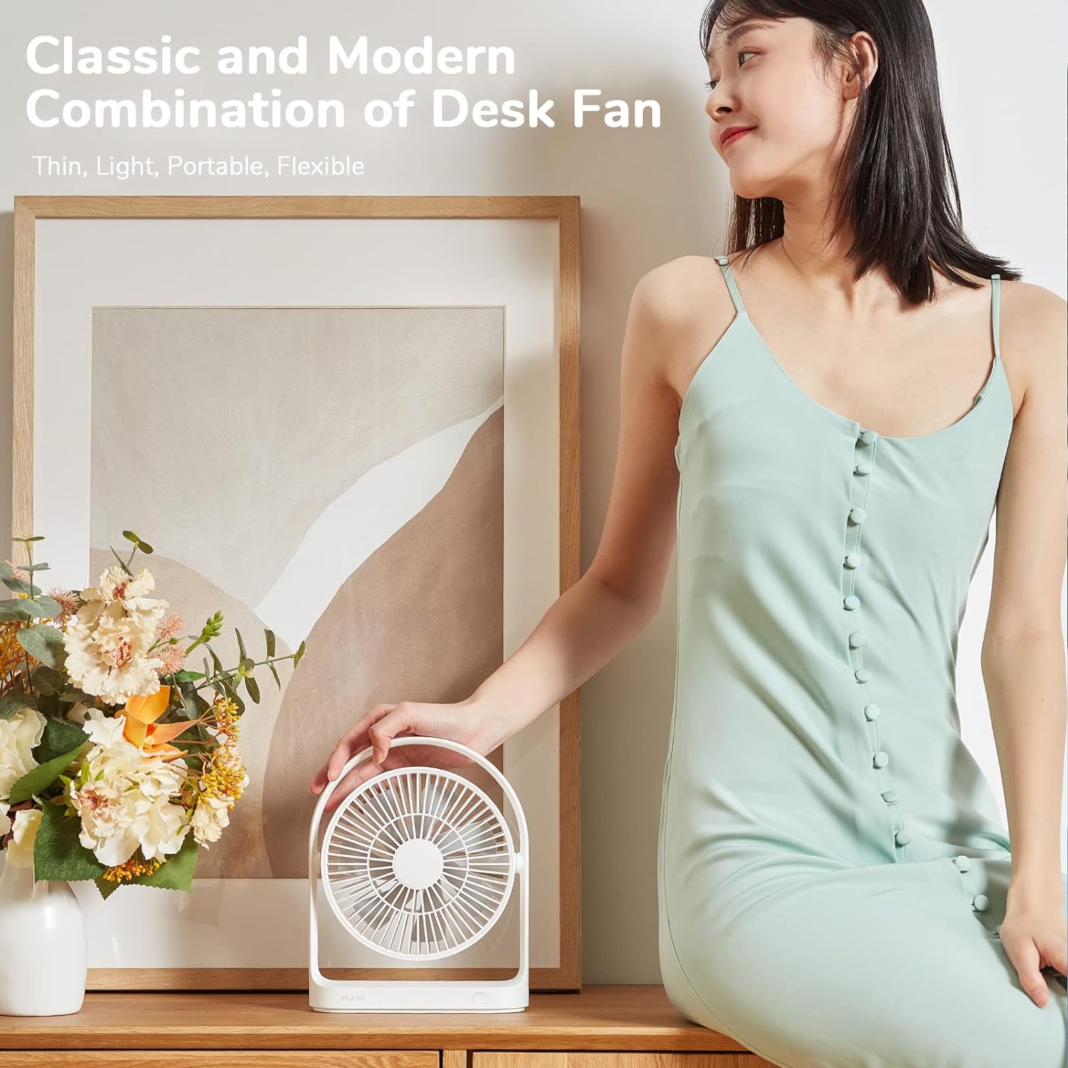 Jisulife Desktop Portable Fan  FA19A Green