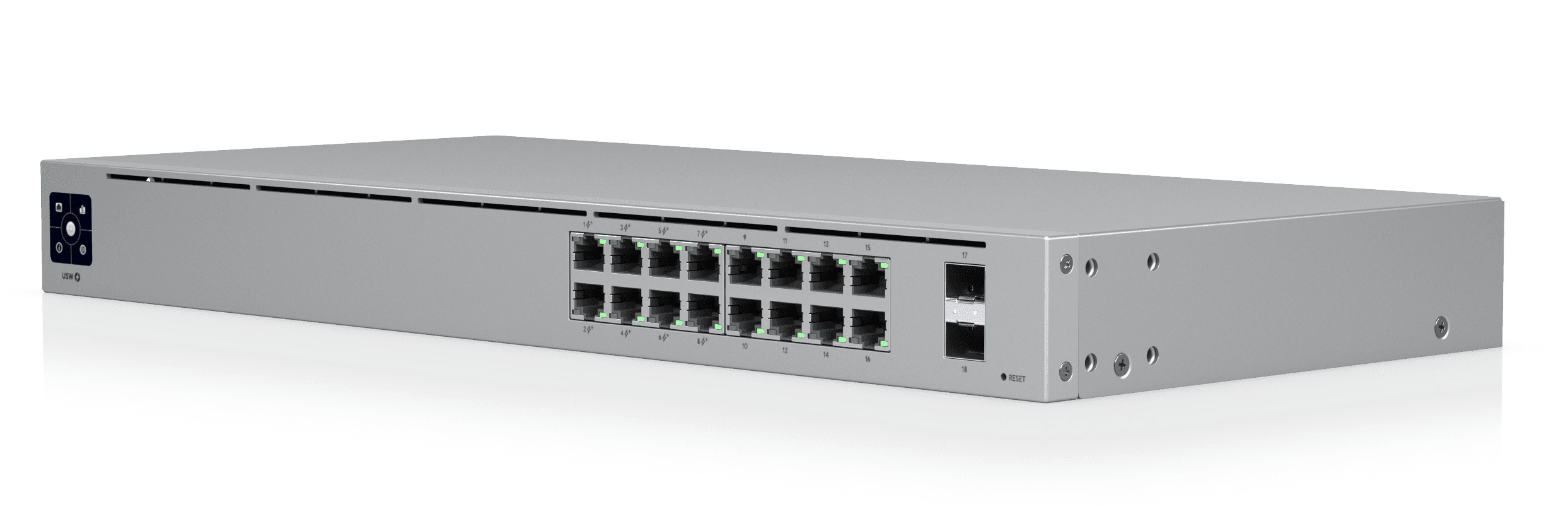 Ubiquity UniFi Switch 16 Ports Gigabit 8PoE, 2xSFP USW-16-POE (42W)