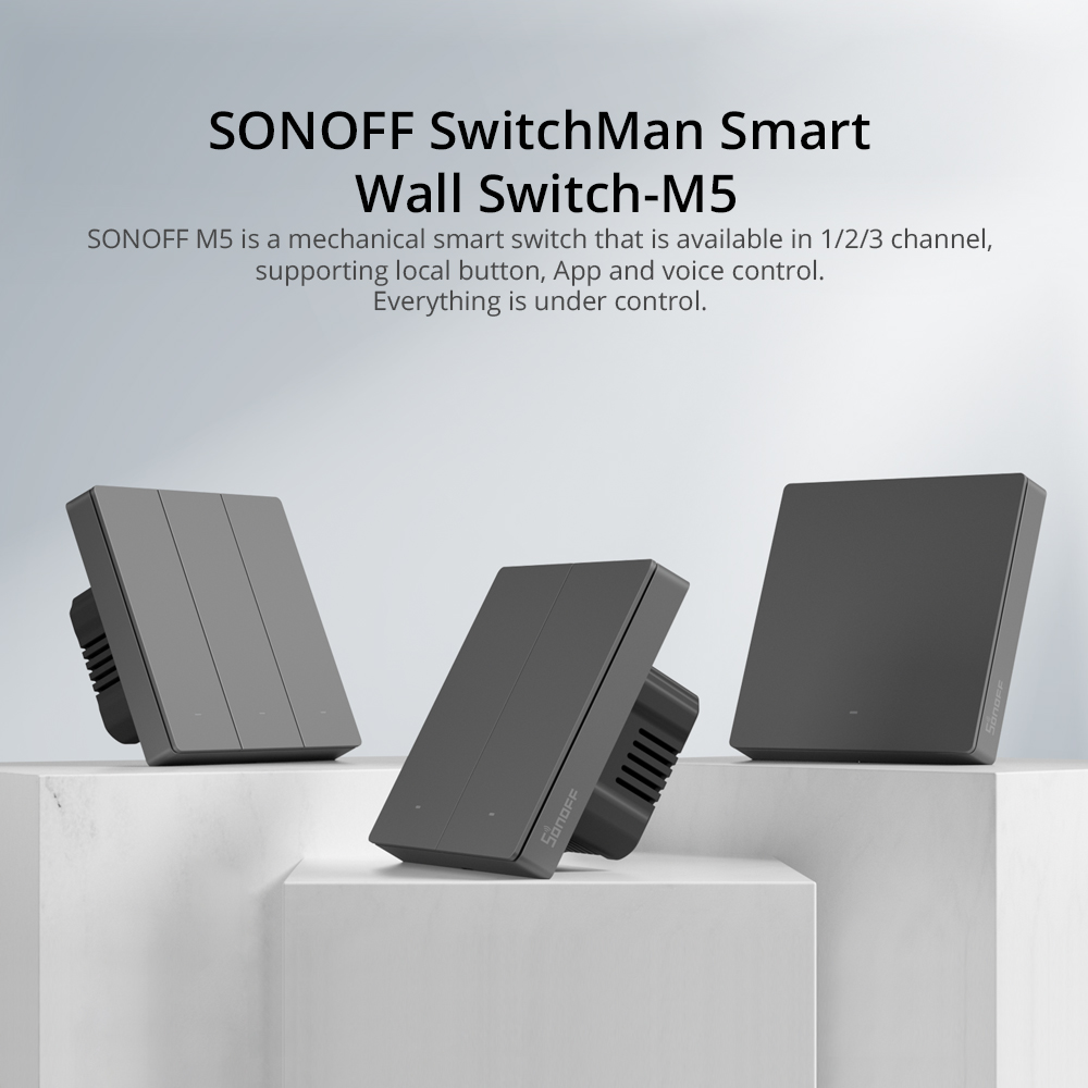 Sonoff M5 UK 3C WiFi Smart Wall Mechanical Switch