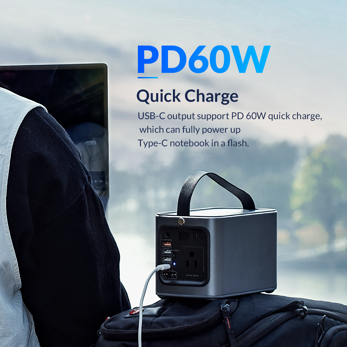 Orico Portable Power Station PA120 120W 156WH with UK AC Socket