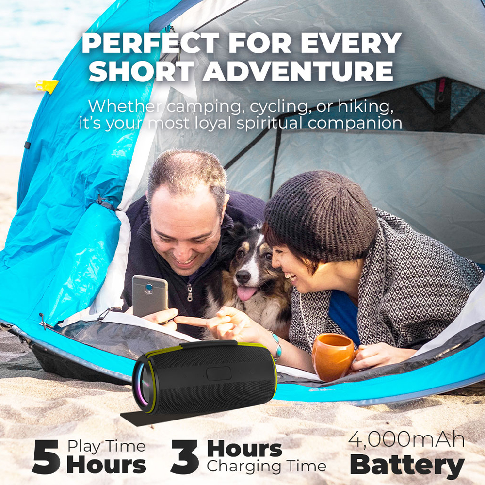 SonicGear Portable Speaker TWS BT/USB/FM/RGB IPX5 30W SONICGO! BOOM 6