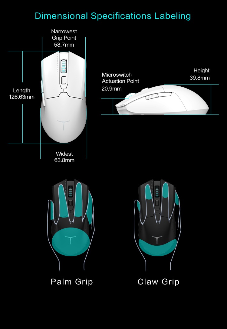 Thunderobot ML602 SE Wireless Gaming Rechargeable Mouse Black