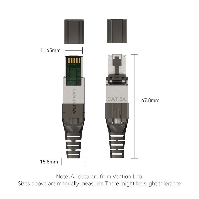 Vention NETWORK Connectors CAT6A FTP Toolless Plug with Boot IDIH0 (1pc)