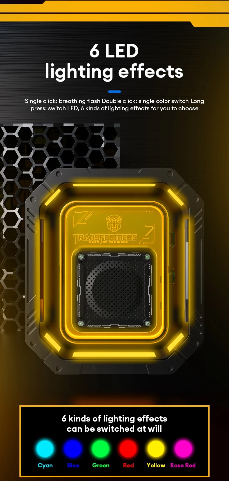 Transformers Portable BT Speaker TF-Y02 5W