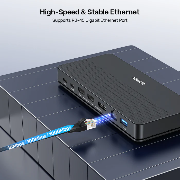 Unitek KVM Switch USB-C Dual 4K 60Hz HDMI & 100W PD (Displaylink) D1103A