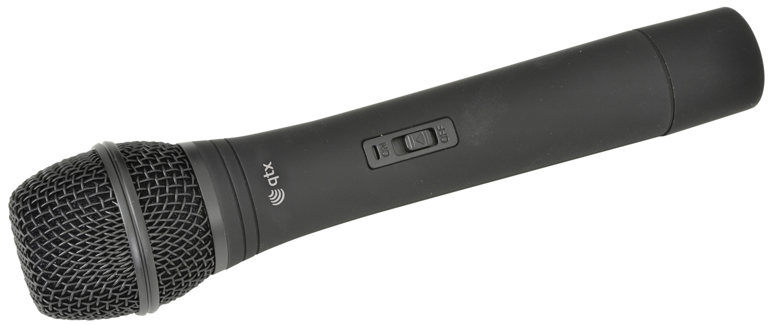 QTX QR10PA 10'' Professional Portable Karaoke & PA Speaker with 1x Wireless Microphone, Bluetooth USB & FM 178.839UK