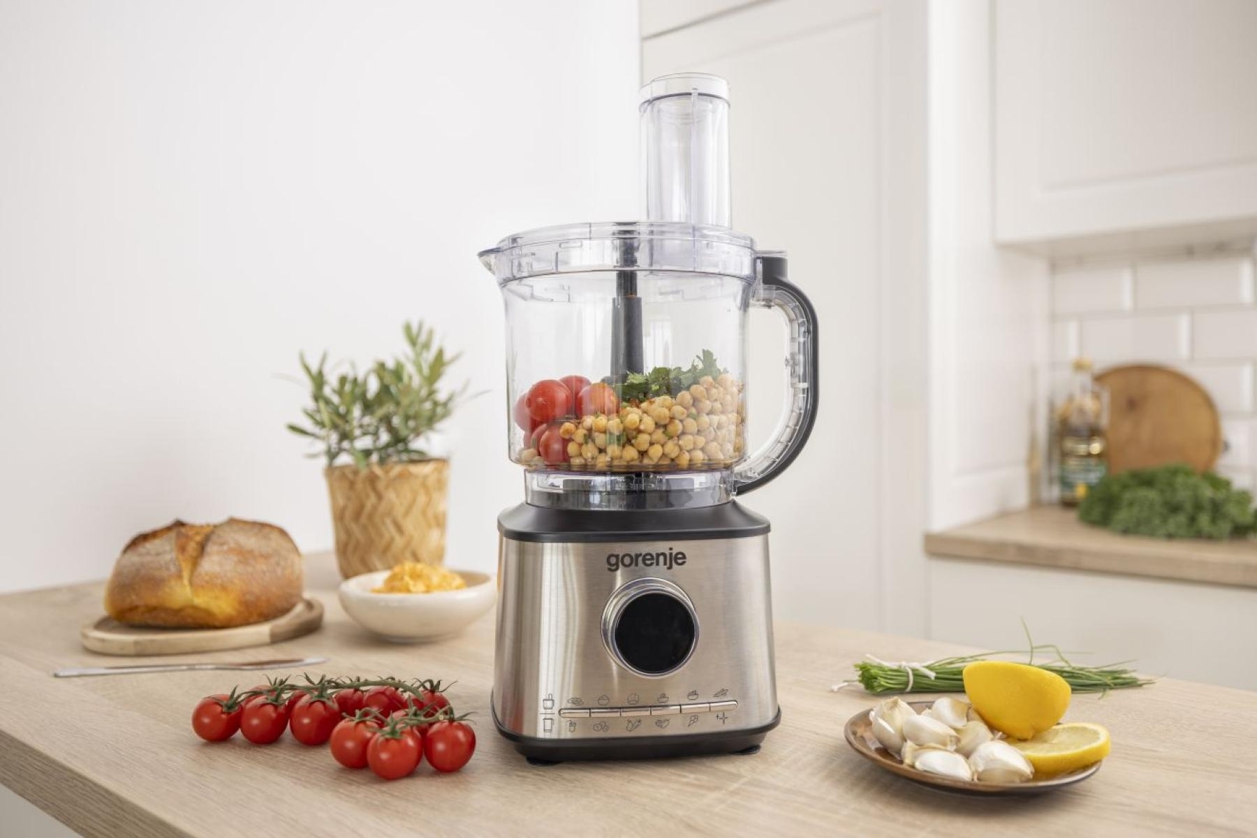 Gorenje Kitchen Blender Food Processor 1500W with 8 attachments SBR1500E Black/Inox